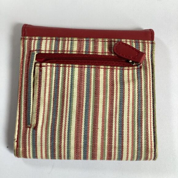 Longaberger Homestead Multi Color Striped Plaid Wallet - Picture 2 of 6